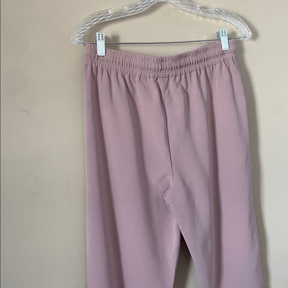 Theory Dusty Rose Drawstring Pull On Split-Hem Pa… - image 7
